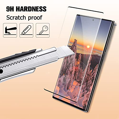 XDesign [2+2 Pack Galaxy S23 Ultra Screen Protector, 9H Tempered Glass Scratch Resistant, Ultrasonic Fingerprint Support, For Samsung Galaxy S23 Ultra 5G 6.8 Inch Glass Screen Protector - size: for Galaxy S23 Ultra 6.8"