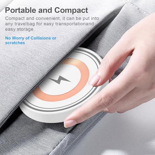 for Samsung S26 Ultra Wireless Charger Pad Fast Charger Magnetic Mat 15W - color: White-2 Pack