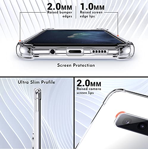 Shields Up for Samsung Galaxy S10E Case with Card Holder Stand, Clear - color: Clear, size: Galaxy S10E