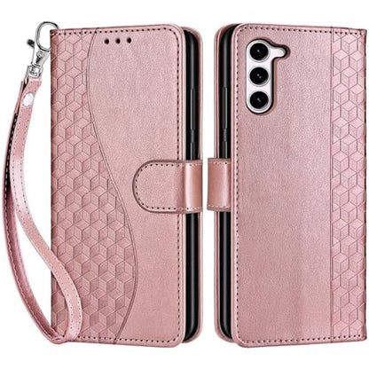 for Samsung Galaxy S23 Wallet case, Rose Gold | 3 Card Holders, Kickstand, Shockproof TPU Shell, PU Leather, Magnetic Closure, Protective Flip Folio Cover, Women - color: 5