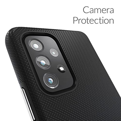 Crave for Samsung Galaxy A53 Case, Shockproof Protection Dual Layer Case for Galaxy A53 5G (6.5 inch) - Black - color: Black