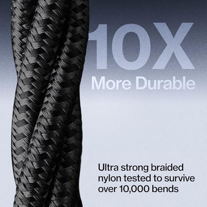Statik MagStack USB A to USB C Coiling Magnetic Charging Cable, 27W - color: Black, size: 6ft, style: USB-A to USB-C