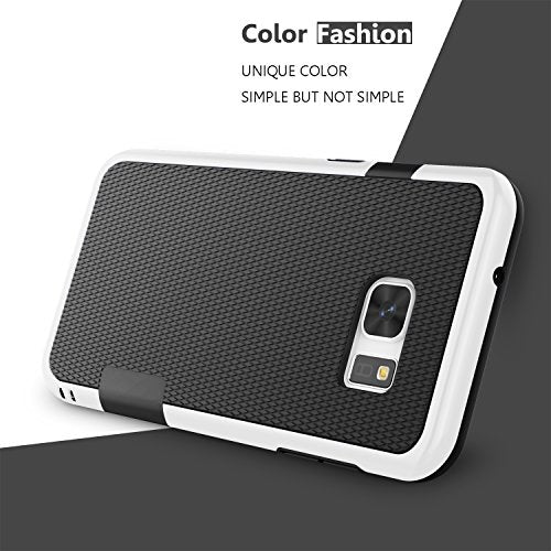 Jeylly Galaxy S7 Case, [3 Color] Slim Hybrid Impact Rugged Soft TPU & Hard PC Bumper Shockproof Protective Anti-Slip Case Cover Shell for Samsung Galaxy S7 S VII G930 GS7 - Black | [3 Color] Slim Hybrid Impact Rugged Soft TPU&Hard PC Bumper Shockproof Pro