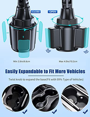 Wireless Car Charger 15W Cup Holder Air Vent Phone Mount Car Charger - style: Cup holder