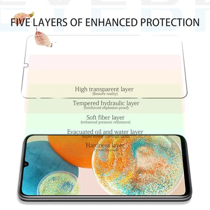 Galaxy A23 HD Clear Tempered Glass Screen Protector+Camera Lens Protectors, [2+2 Pack] [Anti-Scratch][Case-Friendly] Screen Protector Glass For Samsung Galaxy A23 - size: Galaxy A23