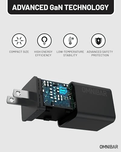 30W USB C Charger, Compact GaN PD 3.0 PPS Fast Wall Charger, Black - color: 30W Black