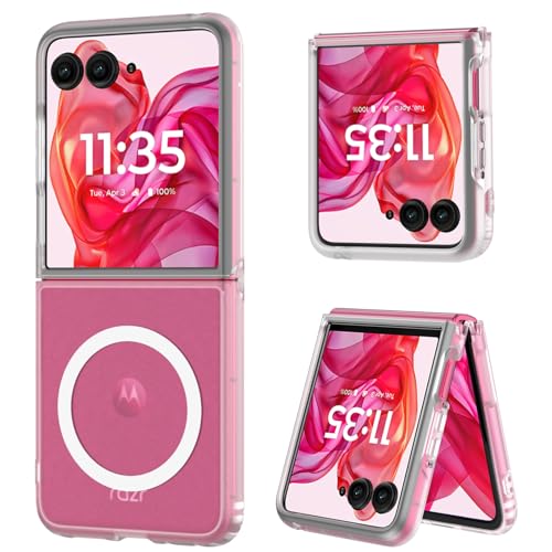 DUEDUE for Motorola Razr Plus 2026/2025/2024 Case Magnetic, Moto Razr 50 Ultra 5G Case, Protective Cover Shockproof Phone Case for Motorola Razr+ Plus 2026/2025/2024/Moto Razr 50 Ultra, Clear - color: Clear