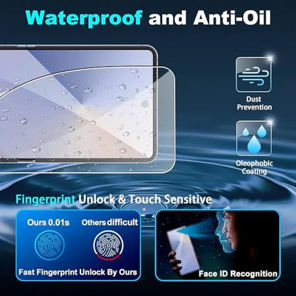 [2 Pack] Flexible Hydrogel Screen Protector for Samsung Galaxy Z Flip7 FE - color: Samsung Galaxy Z Flip7 FE