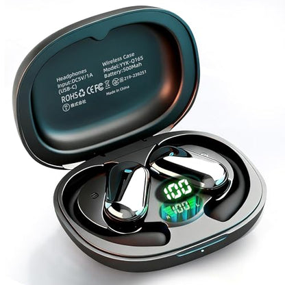 Open Ear Bluetooth 5.4 Headphones with Ergonomic Ear Hook