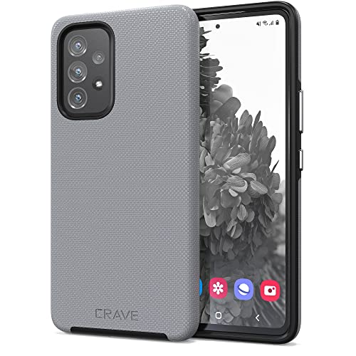 Crave for Samsung Galaxy A53 Case, Shockproof Protection Dual Layer Case for Galaxy A53 5G (6.5 inch) - Slate - color: Slate