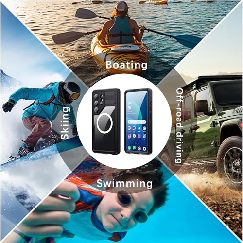 Waterproof Phone Case for Samsung Galaxy S26 Ultra Protective Black - color: Black, size: Samsung Galaxy S26 Ultra