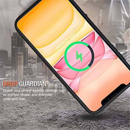Battery Case for iPhone 11, Enhanced 10000mAh Portable Protective Smart Wireless Charging Case Support Carplay Compatible with iPhone 11 (6.1 inch) Rechargeable Extended Battery Charger Case (Black) - size: iPhone 11