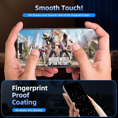 Tempered Glass 4 Way All Angle Privacy Screen Protector for iPhone 15 Pro Max (6.7"), 360° Anti-spy Auto-Dust Removal, High Definition, Full Coverage No Bubble Easy Installation 2-Pack - size: For iPhone 15 Pro Max (6.7")