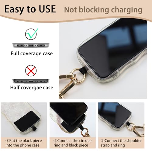 Upgraded 2-in-1 Phone Strap Crossbody with Removable Wrist Strap, 2 Pack Adjustable Phone Lanyard Crossbody with Wallet, Clip And Go Phone Strap with Zippered Pouch for Women Travel Cruise Essential - color: Brown