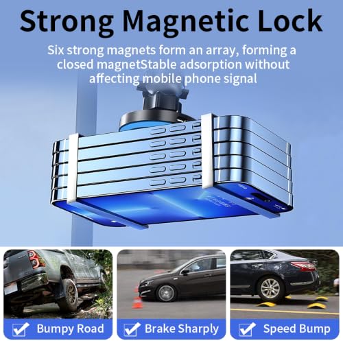 Car Magnetic Phone Mount for Volvo XC60 2018 2019 2020 2021 2022 20223 2024 2025 Auto Interior Accessories Best Cellphone Holder Fast 15W Wireless Charger Cell Phones Charging Screen Stand Accessory