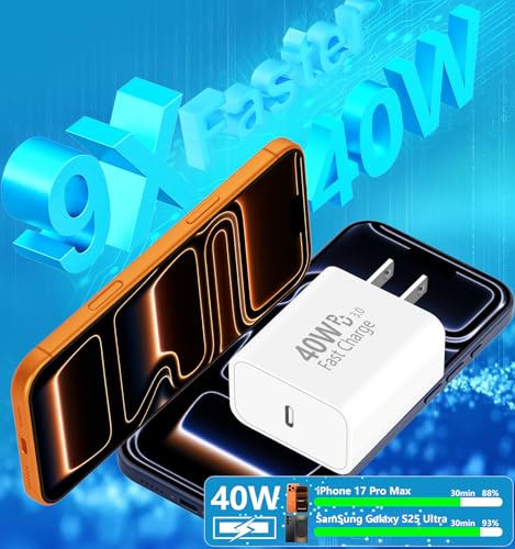 Apple MFi Certified iPhone Duo 18 Pro Charger Fast Charging, USB C Charger - color: Ivory White