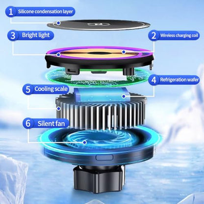 Car Magnetic Phone Mount for Cadillac XT5 2017-2026 and Cadillac XT6 2020-2025 Auto Interior Accessories Best Cellphone Holder Fast 15W Wireless Charger Cell Phones Magnet Charging Screen Stand