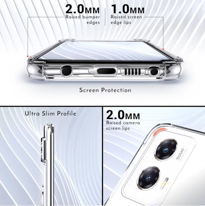 Shields Up for Moto G Stylus 5G 2024 Case with Card Holder, Clear | Minimalist Wallet Case, 3 Card Slots, 360° Rotation Ring Stand/Kickstand, Drop Protection Protective Cover - size: Moto G Stylus 5G 2024