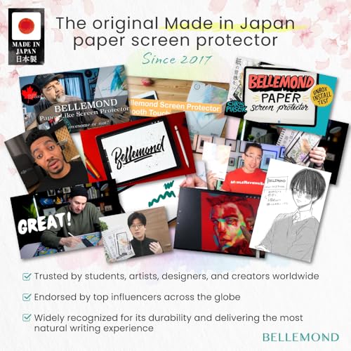 BELLEMOND Paper Screen Protector for iPad A16 / 10th Gen, 2 Pack - size: iPad 11" & 10.9"