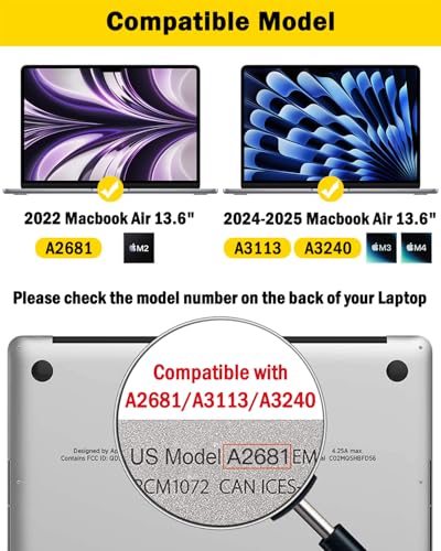 F FORITO 360° Privacy Screen Protector Compatible with MacBook Air 13.6 inch (2022-2025, M2, M3, M4), Anti Peeping and Anti Glare Laptop Privacy Screen Shield - size: for MacBook Air 13.6" (2022-2025, M2,M3,M4)