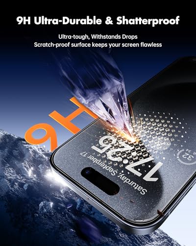 UNBREAKcable Privacy Screen Protector for iPhone 15 Pro Max - 3 Pack - size: iPhone 15 Pro Max