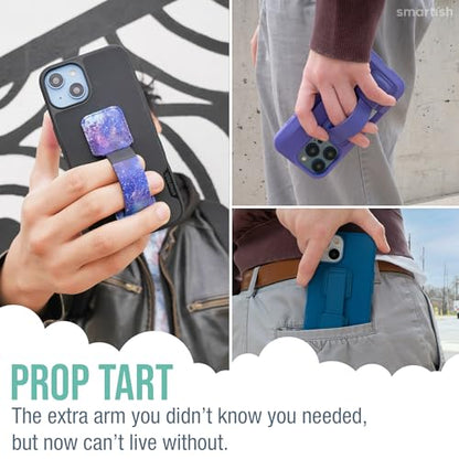 Smartish Phone Grip Loop with Kickstand, Prop Tart, Adhesive Strap, Purple - color: You're Just Jelly