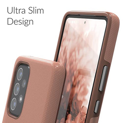 Crave for Samsung Galaxy A53 Case, Shockproof Protection Dual Layer Case for Galaxy A53 5G (6.5 inch) - Blush - color: Blush