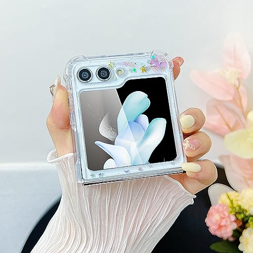 Compatible with Samsung Galaxy Z Flip 6 Case/Flip 7 FE Case Women | Soft TPU Planet Sparkle Glitter Shockproof Phone Cover Girls - color: TPU\Universe Pink, size: Samsung Galaxy Flip 6/Flip 7 FE