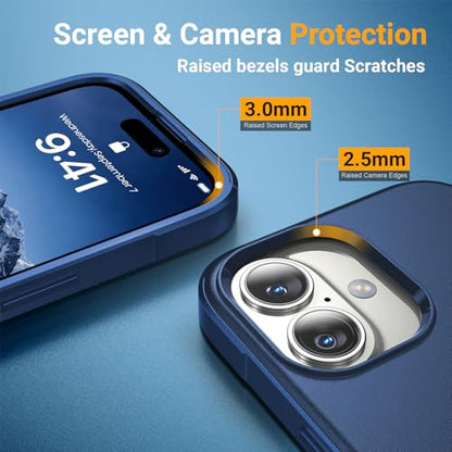 jaroco Magnetic for iPhone 17 Case Heavy Duty Rugged Dual-Layer Blue - color: Blue, size: iPhone 17