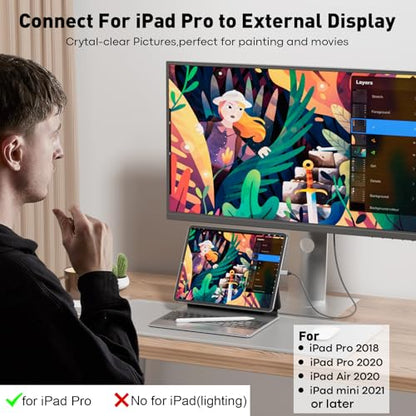 UANTIN USB C to HDMI Cable 6Ft for Home Office 4K High-Speed - size: 6FT, style: 1 Pack