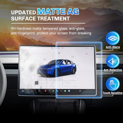 SXCY Anti-Glare Matte for 2026 Tesla Model Y Screen Protector 16 Inch