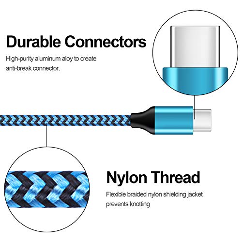 USB C Cable 3FT for Samsung Galaxy S26 S25 Ultra S24 A17 A56 A36 A16 A15 - color: white,rose-red,blue,green,purple
