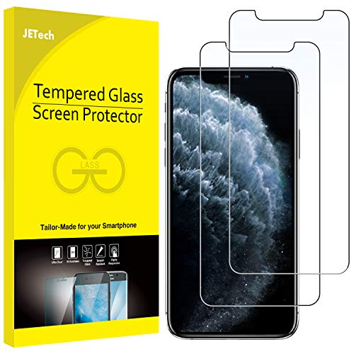 JETech Screen Protector for iPhone 11 Pro/Xs/X, 2-Pack | HD Clear, Face ID Compatible, Anti-Scratch Glass - size: iPhone 11 Pro/iPhone XS/X