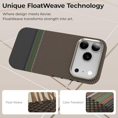 BENKS Prestige ArmorPro Case for iPhone 17 Pro Max with Camera Control Button, [Compatible with Magsafe] Full-Body Protective Case Made with Dupont Kevlar 1000D Aramid Fiber - color: Prestige ArmorPro