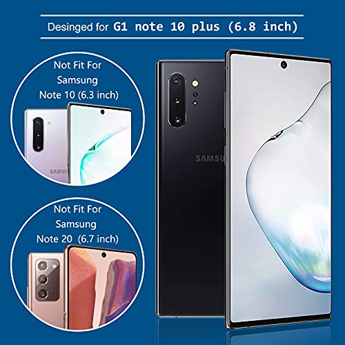 LWYHL 2 Pack Note 10 Plus Privacy Screen Protector, Anti-Spy Black Flexible TPU Film for Samsung Galaxy Note 10+ [Support Fingerprint ID] Full Adhesive Easy Install Accessories Case Friendly - size: Samsung Galaxy Note 10 Plus