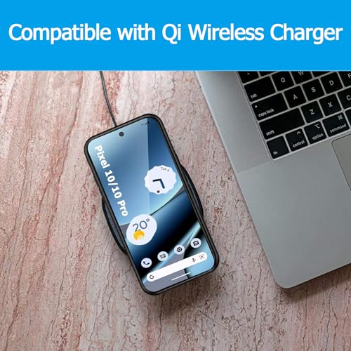 Battery Case for Google Pixel 10/10 Pro,10000mAh Portable Protective Charging Case with Wireless Charging Compatible for Google Pixel 10/10 Pro (6.3inch) Battery Pack Charger Case with Carplay (Black) - size: Google Pixel 10/10 Pro-10000mAh