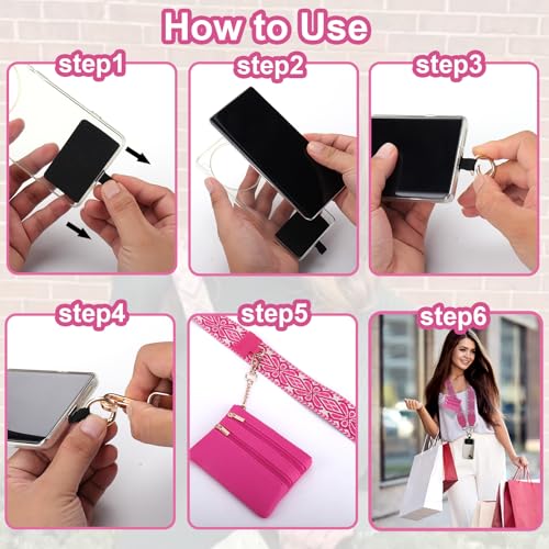 XANGNIER Clip and Go Strap for Phone with Wallet Crossbody,Multicolor 23 - color: Multicolor 23