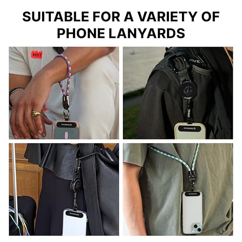 ClutchLoop Anchor-Universal Phone Tether Tab, Strong Cell Phone Lanyard Tab and Phone Strap Replacement - color: Midnight
