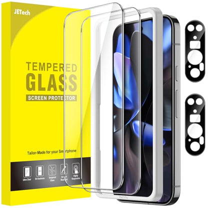 JETech Screen Protector for Google Pixel 9 Pro, 2+2 Pack - size: Pixel 9 Pro
