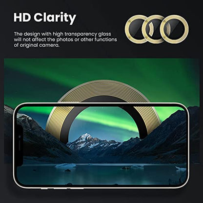 Tensea Camera Lens Protector Ring for iPhone 13 Pro - iPhone 13 Pro Max - color: Gold