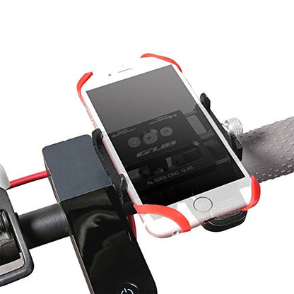 GUB Universal Phone Mount, Adjustable, Compatible with iPhone 8 Plus and Other Smartphones, Black with Band - color: black with band
