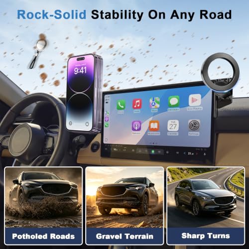 Dual-End Car Phone Holder for 2026 Mazda CX5 CX-5 Accessories 12.9 Screen - size: For 26 Mazda CX5, 12.9-Inch