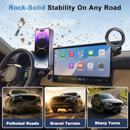 Dual-End Car Phone Holder for 2026 Mazda CX5 CX-5 Accessories 12.9 Screen - size: For 26 Mazda CX5, 12.9-Inch