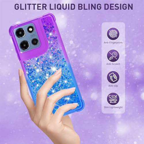 for Moto G 2025/2026 Case, Moto G Play 2026 Phone Case, Purple Blue - color: Purple and Blue