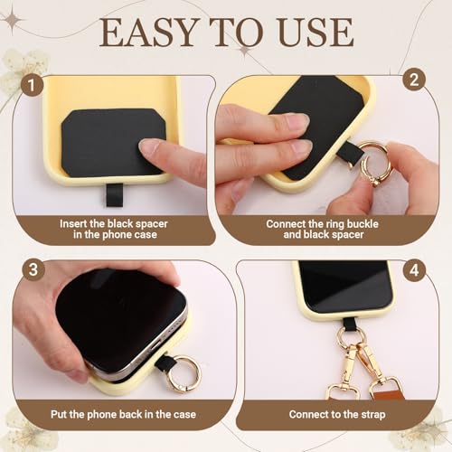 4 Pack Clip and Go Strap for Phone with Wallet,Fresh - style: Fresh
