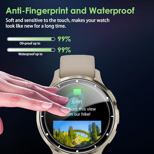 Compatible for Garmin Venu 3 screen protector, Anti-Scratch 3D Full Screen Coverage flim, Case Friendly, HD Ultra, 4 PACK - size: Garmin Venu 3