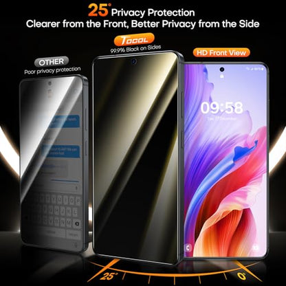 TOCOL for Samsung Galaxy S26 Plus Privacy Screen Protector - color: Privacy