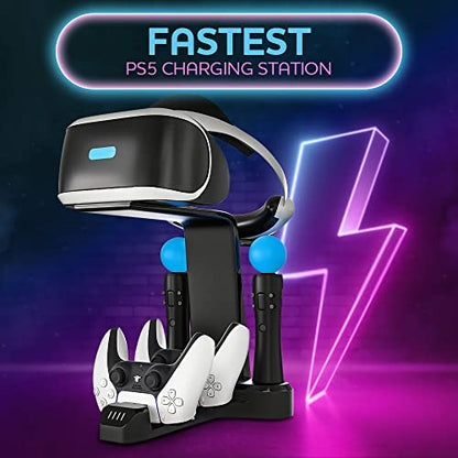 VR Charging Stand, PSVR Charging Station for PS5 - Black - color: PlayStation 5