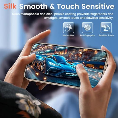 Fotbor Anti-Spy Privacy Screen Protector for iPhone 16 Pro Max - size: iPhone 16 Pro Max-6.9 inch
