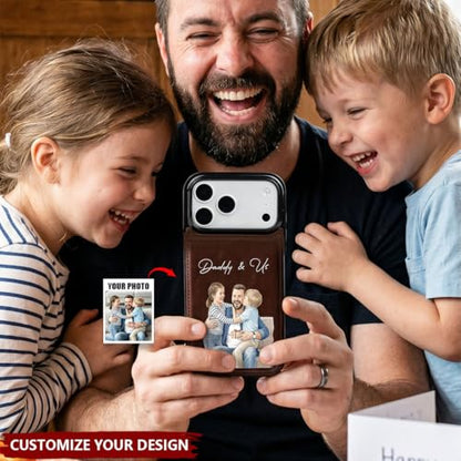 Custom Photo Watercolor for Dad, Husband - Personalized Phone Case Custom Picture Cover Unique Men Birthday Present